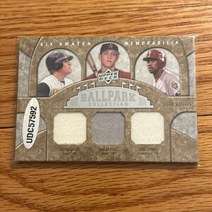 Six swatch memorabilia card